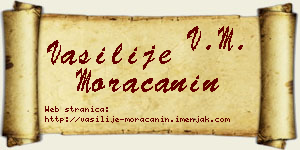 Vasilije Moračanin vizit kartica